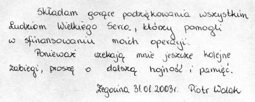 List Piotra.
