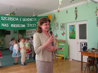 Przybyych rodzicw powitaa dyrektorka placwki - pani Urszula Winiowska.