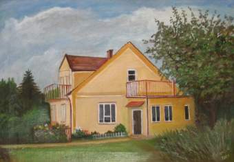Dom W. i L. Guzikw - braz namalowany w 2001 roku przez Ann kaw.