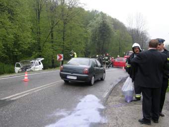 Wypadek drogowy w egocinie. 6.05.2007
