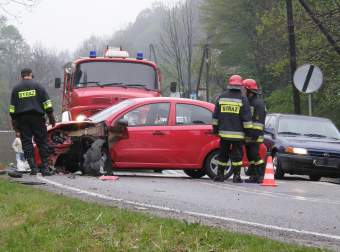 Wypadek drogowy w egocinie. 6.05.2007