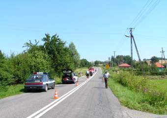 Wypadek na drodze E-965 w kcie Grnej.