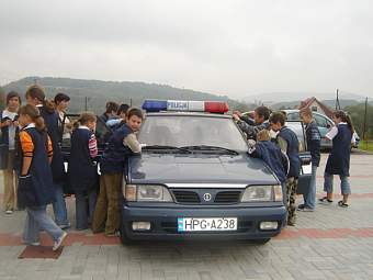 Spotkanie z policjantami w PSP w Bytomsku.