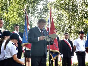 Uroczysto patriotyczno - religijna pod Pomnikiem Lotnikw w kcie Grnej - 3.VIII.2008 r.