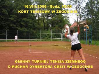Zawody tenisowe. 2008.