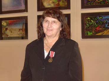 Pani Krystyna Michalska odzanczona Medalem Komisji Edukacji Narodowej.