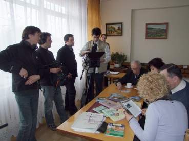 Ekipa Lato Sensu Produktion podczas krecenia scen filmowych w egocinie.