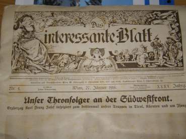Winieta gazety "Das interessante Blatt" z 23.01.1916 r.