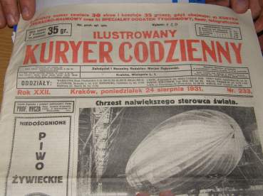 Winieta gazety "Ilustrowany Kuryer Codzienny" z 24.08.1931 r.