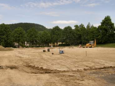Budowa boiska - 15 maja 2009 r.