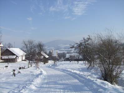 Zimowa panorama Bedna.