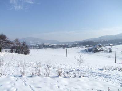 Zimowa panorama Bedna.