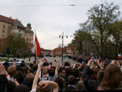 13 kwietnia - pogrzeb .P. Marii i Lecha Kaczyskich w Krakowie.