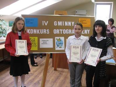 IV. Gminny Konkurs Ortograficzny - Rozdziele 2010.
