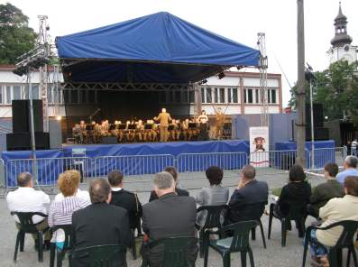 Koncert Orkiestry Reprezentacyjnej Karpackiego Oddziau SG w Nowym Sczu.