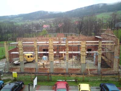 Budowa sali gimnastycznej w Bytomsku.