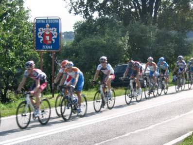 Kolarze poprzedniego, 66 Tour de Pologne, na terenie Gminy egocina.
