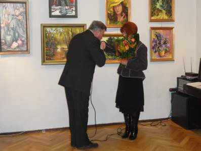 Wernisa wystawy malarstwa Teresy Mrugacz.