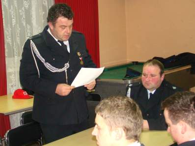 Zebranie sprawozdawczo - wyborcze w OSP Bytomsko. 2011.