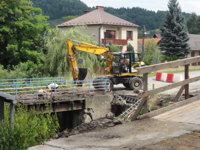 Przebudowa mostu w egocinie - 19 lipca 2011 r.