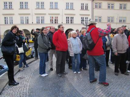 Uczestnicy wycieczki w Pradze.
