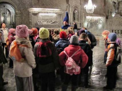 Wycieczka uczniw PSP w egocinie do Kopalni Soli w Wieliczce