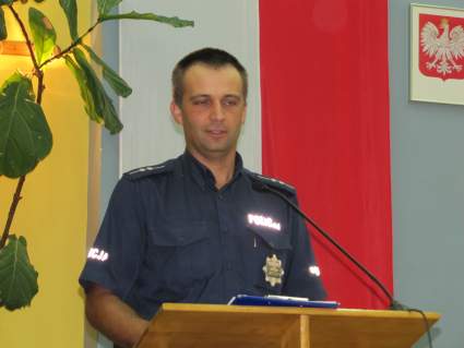 Spotkanie z policjantem w PSP w egocinie - 13.09.2012.