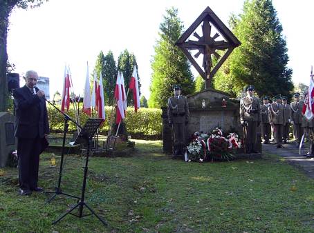 Uroczysto na cmentarzu wojennym nr 302 w egocinie  - 28.09.2014