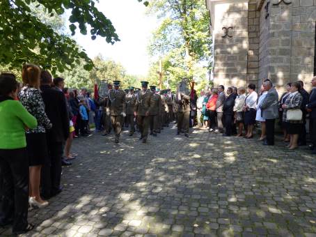 Obchody 100-lecia wybuchu I wojny wiatowej - naboestwo w kociele - egocina  - 28.09.2014