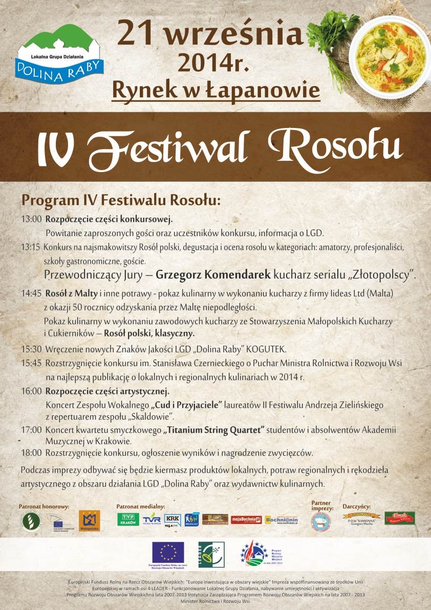 Plakat IV. Festiwalu Rosou.
