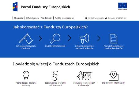 Portal Funduszy Europejskich.