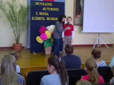 Spotkanie autorskie z Elbiet Bednarczyk - PSP w egocinie - 06.10.2015 r.