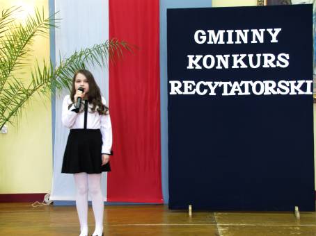 Gminne eliminacje Konkursu Recytatorskiego "Piercie witej Kingi" - 24.11.2015 r.