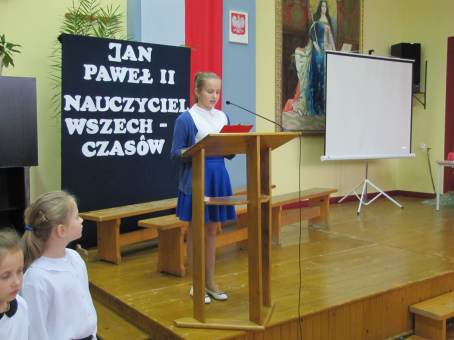 Dzie Edukacji Narodowej i Dzie Papieski w PSP w egocinie - 13.10.2016 r.