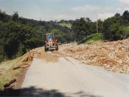 Zniszczenia popowodziowe w Rozdzielu - 10.07.1997 r.