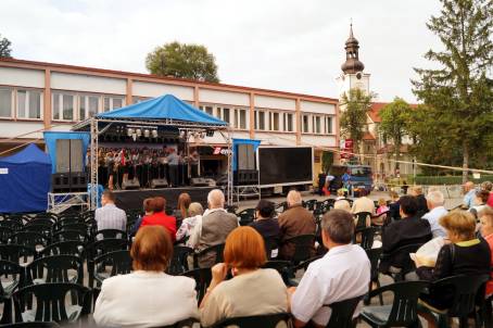 Koncert Orkiestry Dtej OSP w Leszczynie na "724. Urodzinach egociny" - 13.08.2017 r.