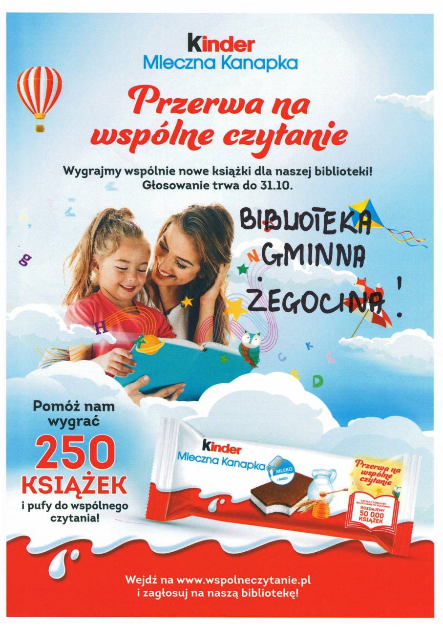 Plakat akcji "Przerwa na wspólne czytanie".