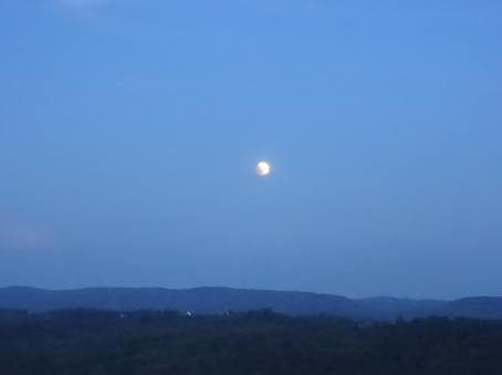 Zaćmienie Księżyca obserwowane w Połomiu Dużym- 27.07.2018
