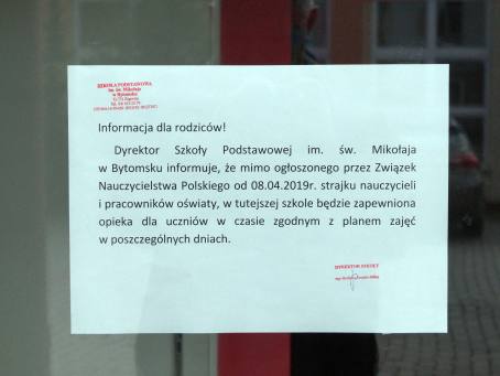 Strajk szkolny w Bytomsku.