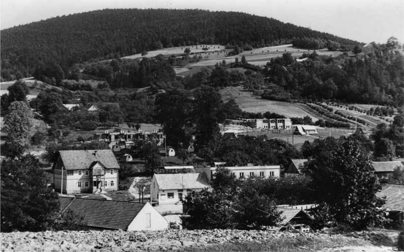 1966. Panorama centrum Żegociny.