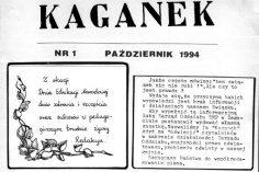 Pierwszy numer "Kaganka" z padziernika 1994 roku.