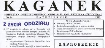 Ostatni numer "Kaganka" z padziernika 1999 roku.