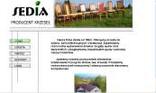 Serwis internetowy firmy Sedia - producenta krzese.