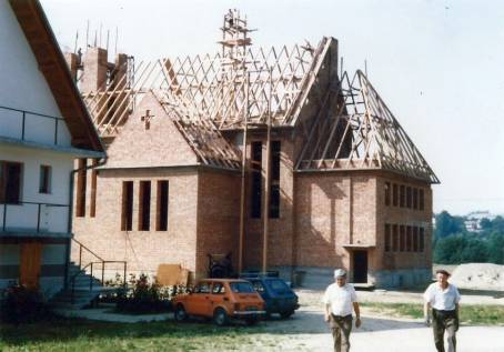 1991 rok - budowa kocioa.