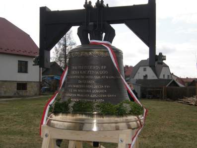 Dzwon "Maryja" ofiarowany przez Prezydenta RP.