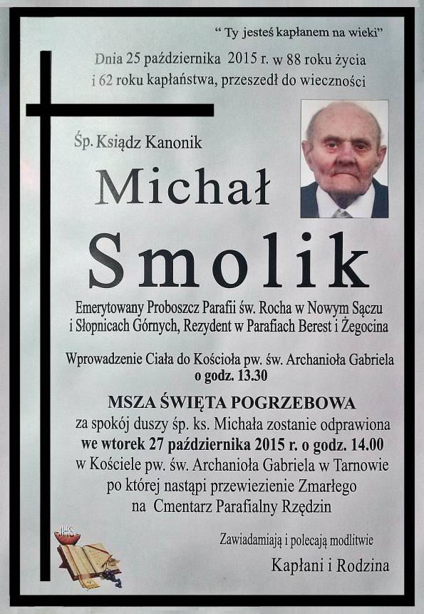 Micha Smolik - nekrolog.