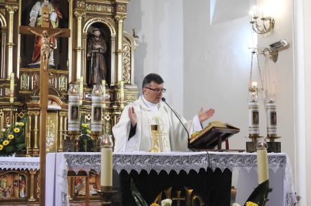 Boże Ciało 2018 - Uroczysta suma w żegocińskim kościele.