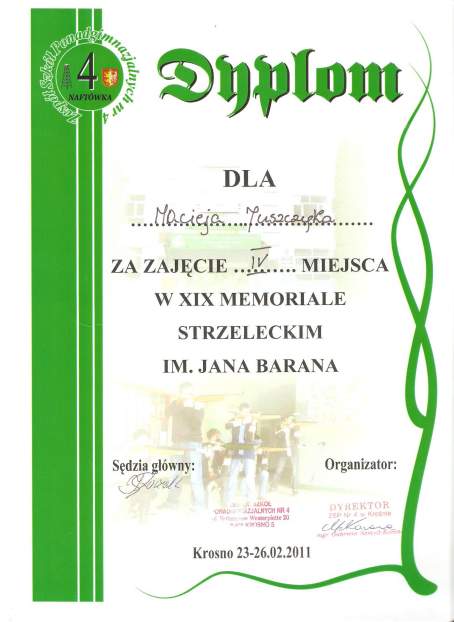 Dyplom M. Juszczyka 2011 r.