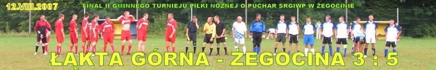 Mecz finaowy II. Gminnego Turnieju Piki Nonej o Puchar SRGiWP w egocinie.