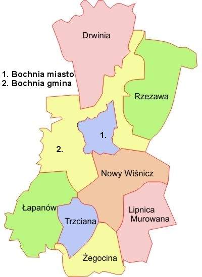 Powiat Bocheski.)
